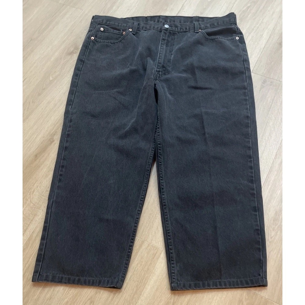 Levi's 550 Denim Jeans Men's 44x25 Relaxed Black